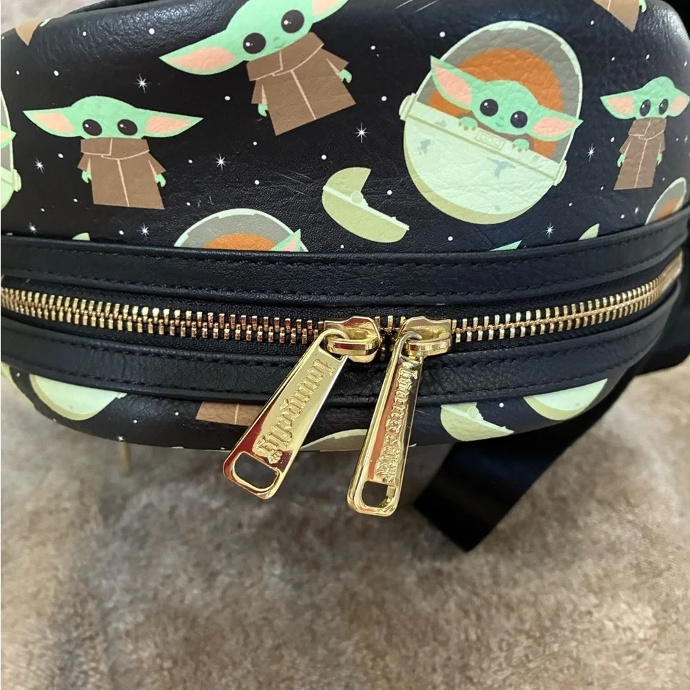 Loungefly Star Wars Kids Backpack - Black and Green with Orange Accents
